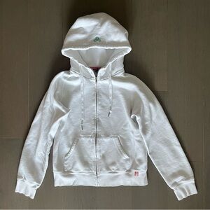 TNA White Zip Up Hoodie